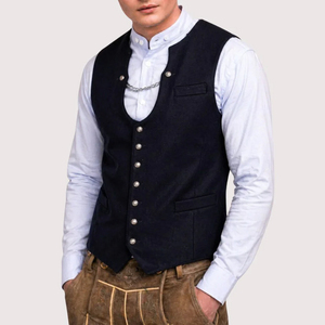 Chaleco Bávaro Trachten Reversible, Transpirable y de Alta Calidad para Hombre, Ideal para Festivales de Cerveza, Estilo Casual Elegante, Precio Razonable - Product Image 6