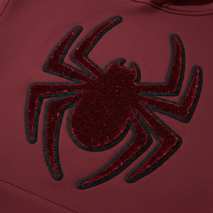 Sudadera con capucha de moda al por mayor para hombre, chándal gráfico con diseño de telaraña de diamantes de imitación, sudadera polar unisex, proveedor de sudaderas con capucha estilo urbano - Product Image 6
