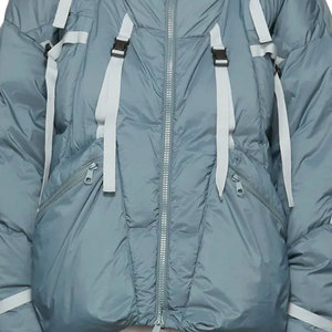 Chaqueta Bomber Ligera de Poliéster para Hombre, con Logotipo Personalizado OEM, Cuello Alto, Chaqueta de Invierno con Cierre de Cremallera, Chaqueta Bomber para Hombre - Product Image 5