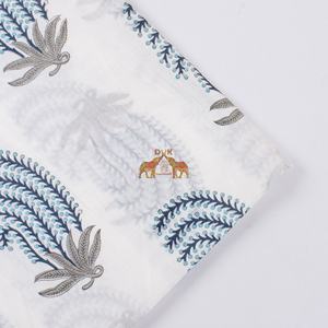 Nueva Tela Ligera con Estampado Floral Azul, Hecha a Mano, de Algodón Puro, Material Suave para Vestidos y Camisas de Mujer - Product Image 2