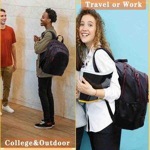<b>Backpack</b> <b>for</b> Men and <b>Women</b>, Classical Bookbag with Multi-pockets Casual Daypack <b>for</b> College Sports Work Travel - Product Image 6