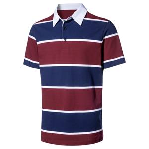 เสื้อรักบี้สั้นแบบกำหนดเองลดราคาพิเศษ ผลิตจากโพลีเอสเตอร์ 100% ลายทาง  ไซส์ใหญ่  สี/โลโก้ปรับแต่งได้  สำหรับทุกเพศทุกวัย  ใส่ได้ทุกฤดู - Product Image 4