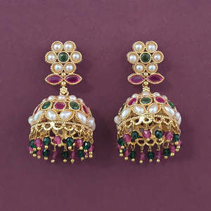 ต่างหูโบราณคุณภาพส่งออก ชุบทอง รุ่น 233303 - Product Image 3