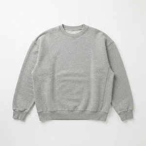 Sudadera de cuello redondo extragrande de felpa con logo personalizado para hombre y mujer, con hombros caídos - Product Image 6