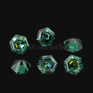 Diamante Sintético Premium Verde en Forma de Hexágono, Cultivado en Laboratorio HPHT CVD, DEF VVS VS, Certificado IGI, Diamante Suelto al por Mayor - Product Image 2