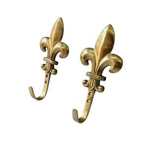 Nouveau crochet en aluminium poli doré en forme de fleur pour cadeaux, décoration, utilisation extérieure, organisateur de chambre, organisateur de placard - Product Image 2