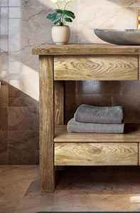 Mueble de Baño Moderno de Madera Sólida 2026 con Amplio Espacio de Almacenamiento en Cajones y Diseño de Estante Abierto para Interiores de Baño - Product Image 3