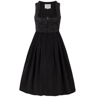 Gaun Midi A-Line Wanita Kerah Scalloped Lengan Pendek Beludru Pinggang Alami Tenun Warna Solid Modern Romantis Streetwear