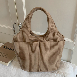 Mini sacs à main pour femme en gros, cadeau pour elle, sac fourre-tout <span class=keywords><strong>de</strong></span> shopping, sac fourre-tout en velours côtelé monogrammé - Product Image 5