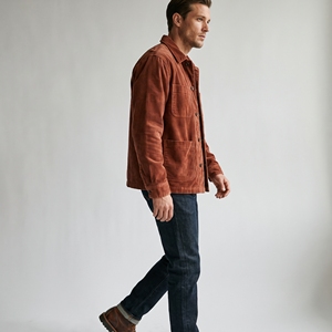 <b>Brown</b> <b>Corduroy</b> 100% Cotton Men's <b>Jacket</b> Turn-Down Collar Button Front Solid Casual Workwear Outerwear OEM Service for Autumn - Product Image 4