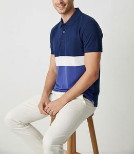 Polos pour hommes durables et confortables, vêtements décontractés, polos unis pour hommes, design bicolore avec col classique - Product Image 6