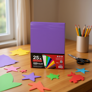 Papier cartonné violet pour travaux manuels - Product Image 3