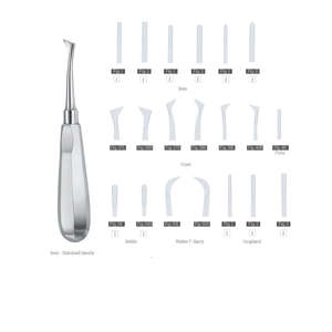 Elevadores de Raíz Cryer para Luxación Dental, Extractores Coupland para Cirugía de Extracción, Manual de Laboratorio Dental de Dentavex - Product Image 3