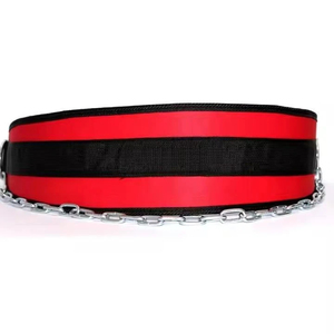 Ceinture de Soutien Lombaire Ajustable Rouge et Noire pour Haltérophilie et Entraînement de Force, Unisexe, en Polyester avec Fermeture Auto-agrippante – Vente en Gros - Product Image 3