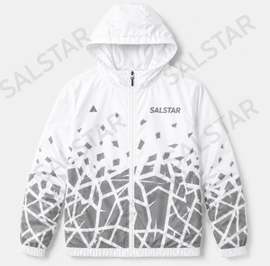 Custom Sublimation Windbreaker <b>Jacket</b> <b>Men</b> Lightweight Hooded Sports <b>Jacket</b> Waterproof Outdoor Running <b>White</b> <b>Jacket</b> Manufacturer - Product Image 1