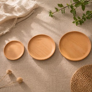 Plato de Madera Tallado a Mano, Plato Rústico de Madera para Decoración de Mesa, Exhibición de Comida, Servicio en la Cocina y Bodas - Product Image 6
