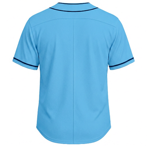 Maillot de baseball bicolore 100 % polyester personnalisé OEM/ODM pour homme, respirant, avec logo personnalisé, coupe athlétique - Product Image 2