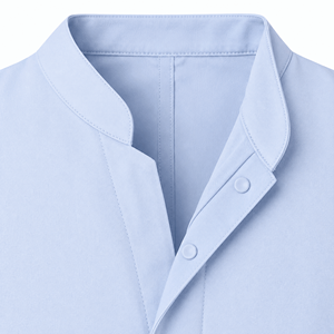 Bata de Laboratorio Médica Gris Pálido con Cuello de Solapa, Uniforme de Doctor Personalizado al por Mayor, Ropa de Trabajo Unisex para Equipos de Clínicas y Farmacias - Product Image 4