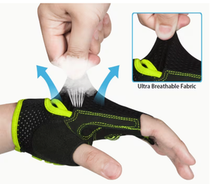 Gants de sport sans doigts personnalisés avec logo imprimé, antidérapants, durables, pour l'entraînement sportif, haute qualité, unisexe, vente en gros - Product Image 5
