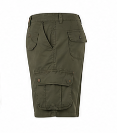 Mens Cargo Shorts <b>Canvas</b> Fabric Mid Waist Button Fly Closure Solid <b>Colour</b> - Product Image 6
