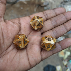 High demand product Buffalo bone Polished Eco-Friendly Buffalo Horn Bone Round D&d Dice <b>Gaming</b> European Style at best price - Product Image 2