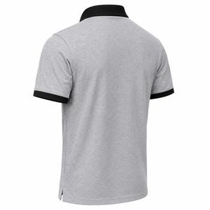 Camisa de Hombre al por Mayor, Transpirable, de Poliéster/Algodón Lavado, Manga Corta, Tejida, Casual, Corte Regular, con Botones, a la Moda - Product Image 4