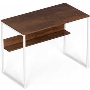 Mesa de Estudio y para Portátil Corbyn de Madera Sintética con Estantería para el Hogar y la Oficina - Product Image 1