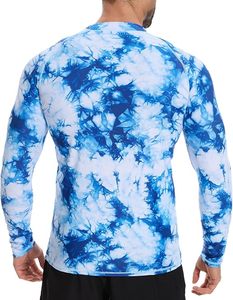 Chemise de compression à manches longues pour homme UPF 50+ Protection solaire UV Respirante Anti-bactérienne Séchage rapide Entraînement sportif - Product Image 2