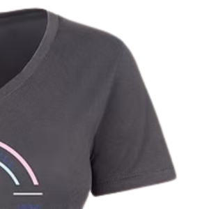 Camiseta Gráfica Gris para Mujer, Estilo Casual, Ropa de Calle, Cómoda, a la Moda, para Uso Diario - Product Image 6