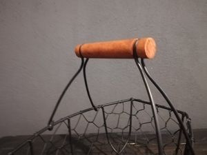 Metal <b>Egg</b> <b>Basket</b> Organizer for Countertop, Stylish Kitchen Storage Solution - Product Image 2