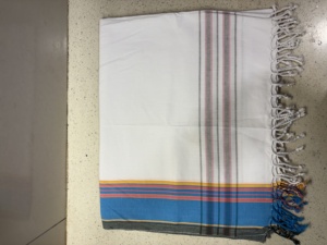 Toalla Kikoy Turca Ecológica de Algodón Tejido a Rayas, de Lujo, Tropical, Moderna, Desechable, de Secado Rápido, para Uso en la Playa en Todas las Estaciones - Product Image 3