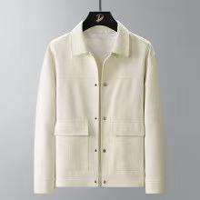 Chemises en velours côtelé pour hommes, surchemises blanches personnalisées, chemises en velours côtelé pour hommes pour le printemps et l'automne, chemise à manches longues décontractée en tissu velours côtelé - Product Image 2