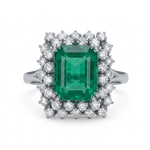 Bague de fiançailles minimaliste en platine et diamants AMI JEWELS AJ-1127, certification IGI, élégante, simple, scintillante, de luxe, pour mariage - Product Image 1