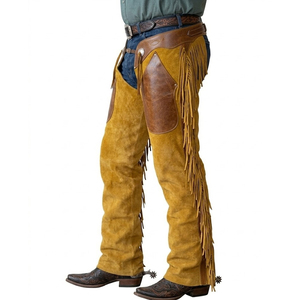 Premium Quality Western <b>Chaps</b> with Custom Sizes Men and Women Suede Leather Horse <b>Chaps</b> Horse <b>Riding</b> Full Leather <b>Chaps</b> - Product Image 3