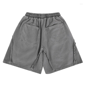 กางเกงขาสั้นยีนส์ฟอกสีแบบขายส่ง ผ้าคอตตอนเทอร์รี่ สไตล์สตรีทแวร์ พิมพ์ลายตามสั่ง พิมพ์โลโก้ด้วยสกรีน - Product Image 5