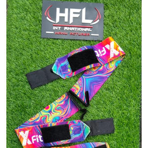 ชุดสายรัดข้อมือและปลอกหุ้มเข่าแบบซับลิเมชั่นลายไซเคเดลิกสำหรับยกน้ำหนัก  ชุดอุปกรณ์พยุงข้อสำหรับออกกำลังกายแบบพาวเวอร์ลิฟติ้ง ทนทาน - Product Image 2