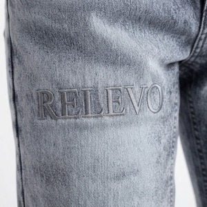 Jeans de Mezclilla de Alta Calidad para Hombre, Corte Recto, Lavado a la Piedra, Cintura Media, Corte Regular, Estilo Casual para Primavera, Tela de Algodón - Product Image 5