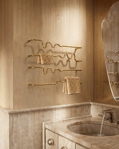 Toallero de Pared de Latón, Redondo, Estilo Tradicional, Acabado Metálico Resistente al Óxido - Product Image 6