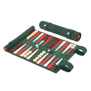 Juego de Ajedrez y Backgammon Cuadrado Portátil de Alta Calidad, Tablero de Viaje Enrollable de Cuero PU de Lujo, Hecho a Mano, Plegable y Ecológico - Product Image 1