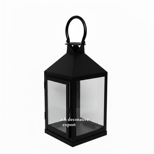 Luxury Stainless Steel Glass <b>Lantern</b> <b>Large</b> Silver Metal Candle <b>Lantern</b> with Ring Handle for Outdoor Garden & Wedding Decor - Product Image 6