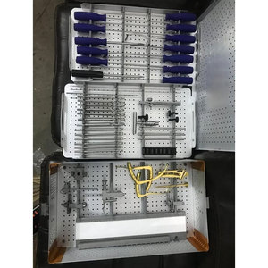 Ensemble d'instruments chirurgicaux pour implants vertébraux, vis de fixation en alliage de titane, tiges, crochets, connecteurs, composants orthopédiques - Product Image 3