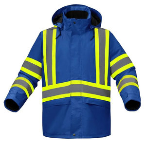 Safety Waterproof Industrial Construction Hi Vis <b>Jackets</b> Workwear Winter Heavy <b>Worker</b> Reflective Safety High Visibility <b>Jackets</b> - Product Image 1