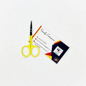 Tijeras de Belleza para Uñas de Marca Privada, Mango con Recubrimiento en Polvo, Acero Inoxidable, Hoja Recta Afilada para Cejas, Pestañas y Manicura - Product Image 4