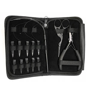 Wholesale Stainless Steel Hair Extension Pliers <b>Kit</b> with Reusable <b>Beads</b> Loop Hook Tools for Fast Easy Hair Extension Application - Product Image 6