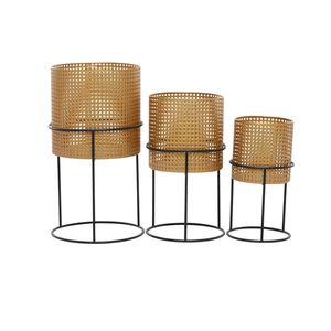 Pot de fleurs en métal d'extérieur, durable, pour jardin, balcon, terrasse, décoration de la maison et utilisation longue durée - Product Image 6