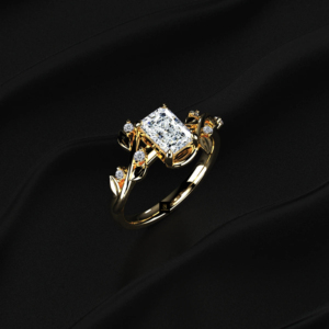 Bague en diamant cultivé en laboratoire certifiée IGI, couleur D E F, or, argent, or jaune, or blanc, or rose, bague de fiançailles solitaire en diamant - Product Image 5