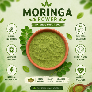Poudre de Moringa pure |   Poudre de superaliments Fresh Leaf pour smoothies, collations, bien-être et soutien nutritionnel quotidien pour une vie saine - Product Image 5