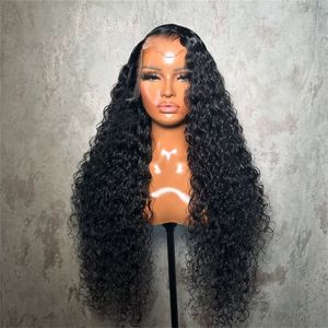 Bán buôn 100% tóc giả tóc con người Peru Trinh Nữ lớp biểu bì phù hợp afro kinky xoăn 4x4 13x4 ren đóng cửa phía trước màu đen của phụ nữ dài - Product Image 2