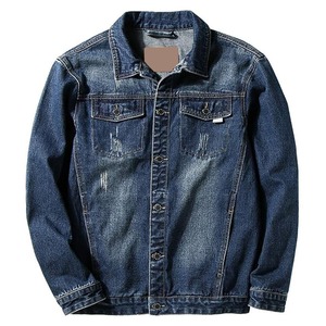 Latest Design Stylish Fashionable <b>Men</b> <b>Denim</b> <b>Jacket</b> 100% High Quality Waterproof Windproof Front Streetwear Winter Wholesale - Product Image 5