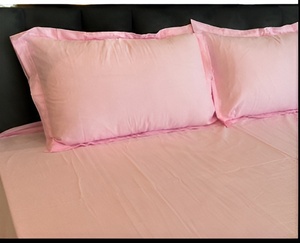ชุดผ้าปูที่นอนคอตตอนสีชมพูอ่อนสุดหรู Manlove Collection พร้อมปลอกหมอน ผ้าปูที่นอนนุ่ม ระบายอากาศได้ดี เหมาะสำหรับใช้ในบ้านและโรงแรม - Product Image 5